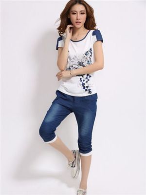 運(yùn)動衫 休閑套 服裝批發(fā)2014新款韓版時(shí)尚休閑套裝大碼運(yùn)動牛仔套裝圖片|運(yùn)動衫 休閑套 服裝批發(fā)2014新款韓版時(shí)尚休閑套裝大碼運(yùn)動牛仔套裝產(chǎn)品圖片由深圳市龍崗區(qū)紫藤服裝經(jīng)營部公司生產(chǎn)提供-